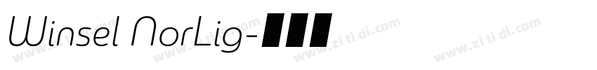 Winsel NorLig字体转换